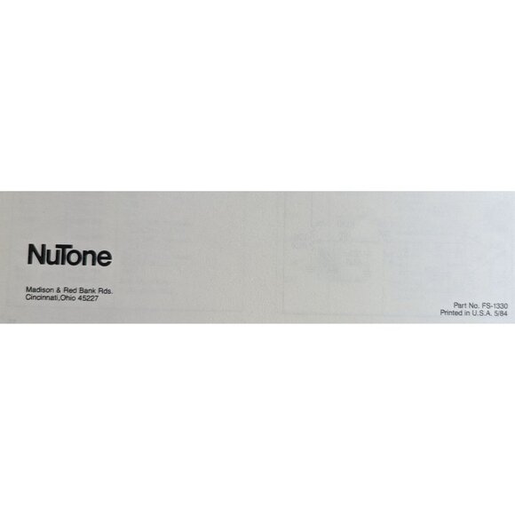Nutone service manual model LA-52 musical chime - Picture 5 of 5
